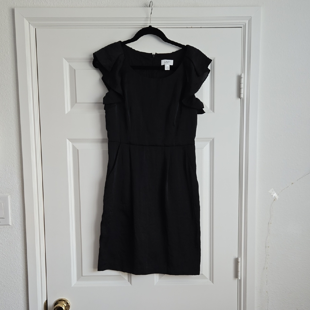 Ann Taylor LOFT Ruffle Sleeve Sheath Dress
